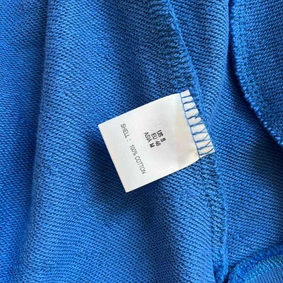 H2H Men's Bomber Jacket Royal Blue Cotton US Small EU 46 Casual Streetwear - Picture 10 of 11